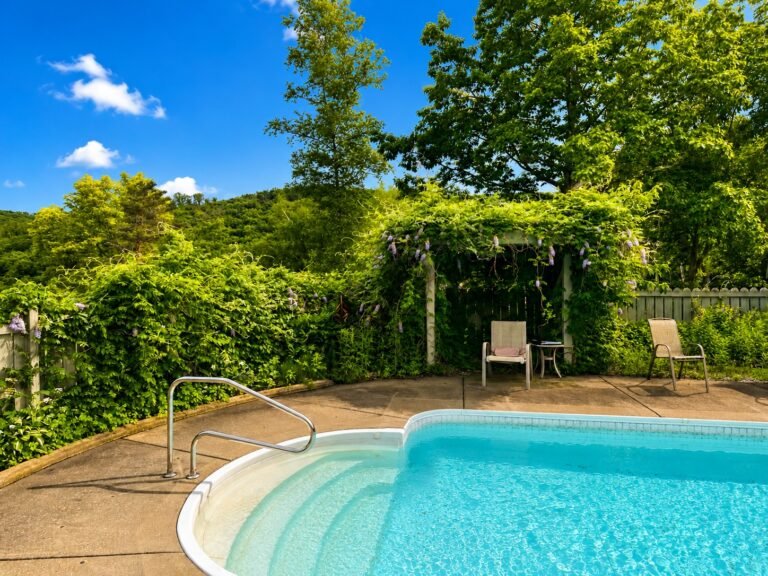 Seasonal heated pool
